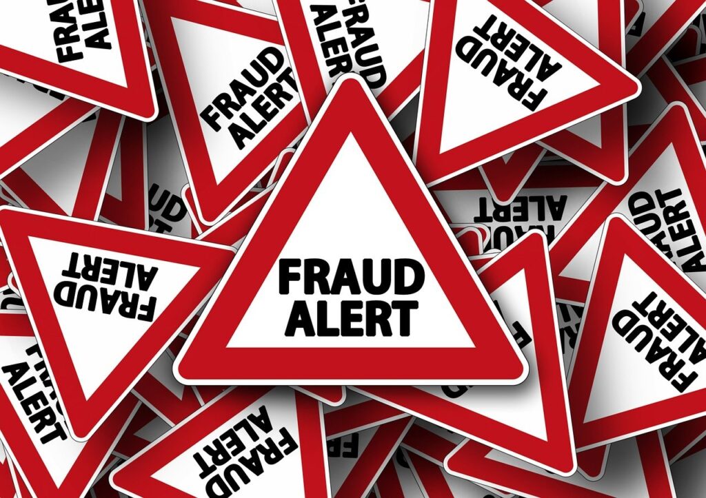 fraud alert regarding online scams that target your bank account